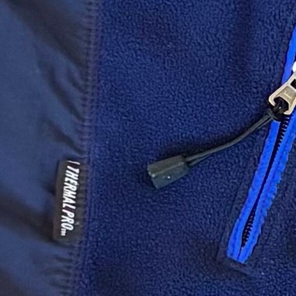 VTG 90s Ralph Lauren Polo Sport Fleece Jacket Thermal Pro Blue Men’s Size XL - Picture 5 of 8